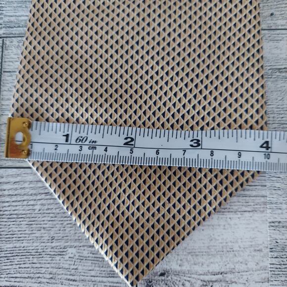 Nautica Men's Neckties 100% Silk Blue Navy Blue Yellow Ties Lot of 2 - Picture 5 of 5